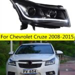 LED Head Light Parts For Cruze 20 08-20 15 Front Headlights Replacement DRL Daytime light Projector Facelift