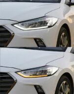 Full LED Head Lights For Hyundai Elantra 20 16-20 20 LED Daytime Running Headlight Angel Eye Turn Signal Lamp Replacement - Image 4