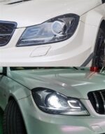 Auto Car Head Light Parts For W204 C200 C300 C Style Modified LED Xenon Lamps Headlights Daytime Running Lights - Image 5