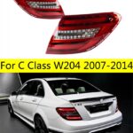 Car Tail Lights For W204 C200 2007-2014 C300 C260 LED Dynamic Turn Signal Lights Brake Reversing Taillights