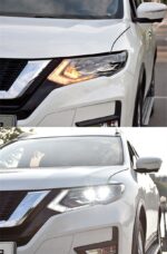 2PCS LED Headlights For Nissan X-Trail 20 17-20 20 Car Lights Angel Eyes Xenon HID KIT Fog Lights Daytime Running Light - Image 4