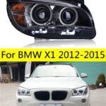 Headlights LED Lighting Accessories For BMW X1 2012-20 15 DRL Angel Eye Turn Signal Lights High Beam Front Lamp