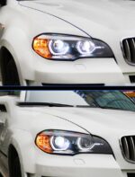 Full LED Front Lamp For X5 E70 2007-2013 H7 Angel Eye Headlights LED Turn Signal Fog Light High Beam Daytime Running Lights - Image 5