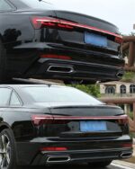 Car Tail Lights For AUDI A6 C8 20 19-20 20 Upgrade to A8 Type Taillights LED Dynamic Turn Signal Driving Light Upgrade - Image 4