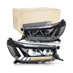 Car Tuning LED Headlights For Toyota Hilux 20 15-19 Dual Beam Lens Head Light LED Daytime Running Headlight Assembly - Image 3