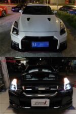 Automobiles Headlights for Nissan GTR 20 09-20 17 LED Lights DRL Headlight High Beam Daytime Running Light Angel Eyes - Image 3