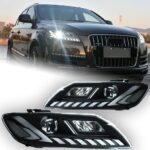 Auto Goods Head Lights for Audi Q7 2006-20 15 LED Headlight Projector Lens DRL Daytime Running Headlights Replacement - Image 2